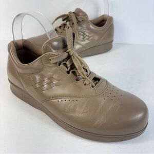 ❤️ SAS Women's Free Time Taupe Leather Walking Shoes 8 1/2